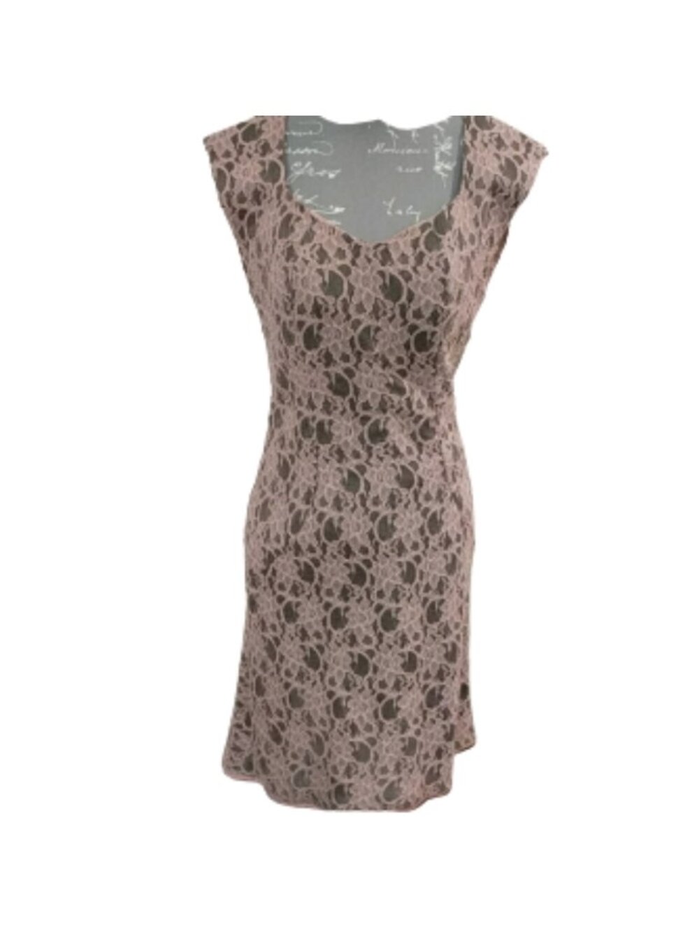 Annie blush pink lace dress